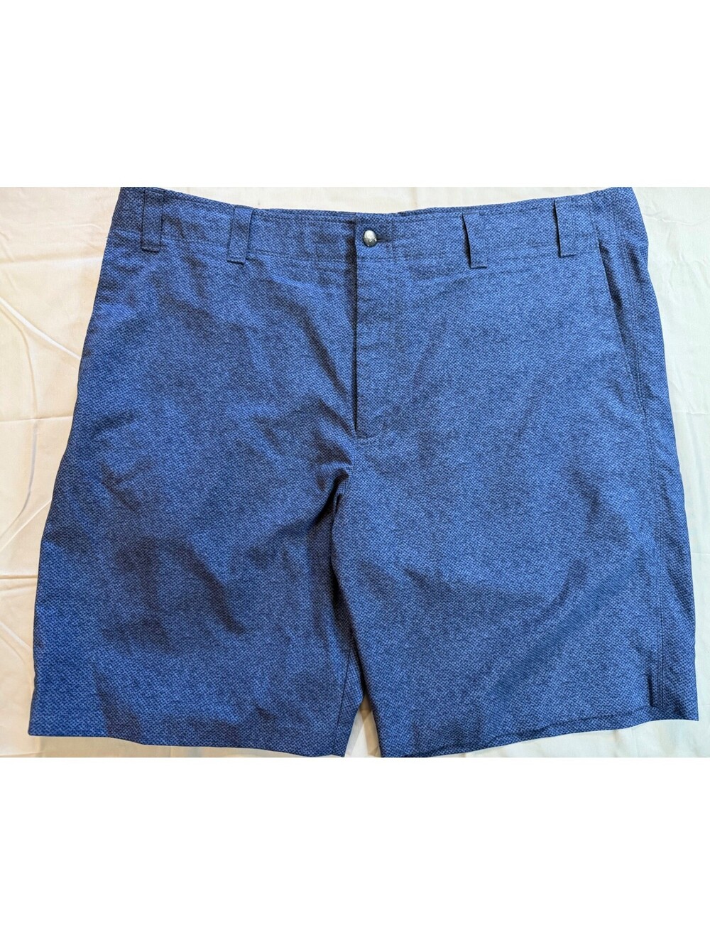Callaway Mens Blue Micro Pattern Performance Golf Shorts Size 40 Stretch Flat